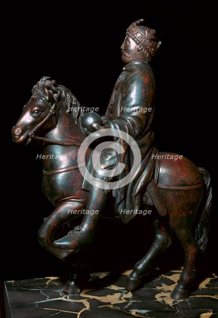 Equestrian statue of Charlemagne, 8th century. Artist: Unknown