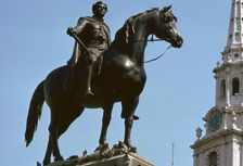 Equestrian Statue of King George IV, 19th century. Artist: Francis Legatt Chantrey