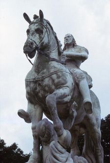 Equestrian Statue of John Sobieski trampling a Turk, Newby Hall, North Yorkshire, 20th century. Artist: CM Dixon