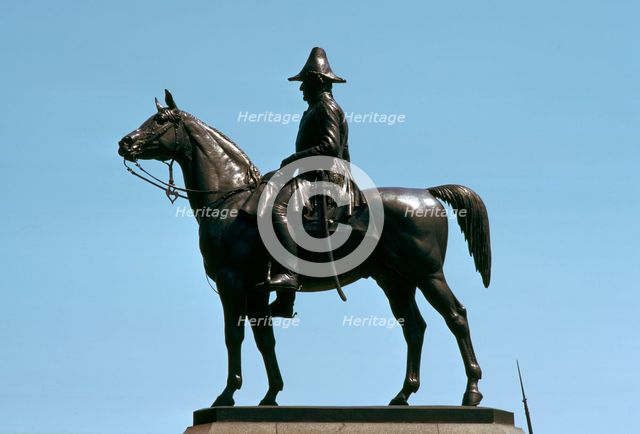 Equestrian Statue of Lord Wellington, 19th century. Artist: Unknown