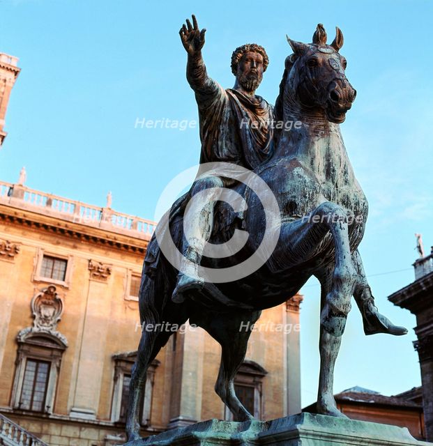 Equestrian statue of Marcus Aurelius, 2nd century. Artist: Unknown