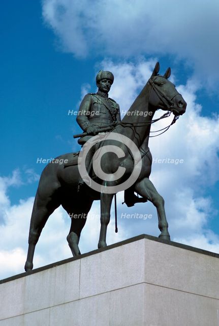 Equestrian Statue of Marshal Mannerheim, 1960s. Artist: Aimo Johan Kustaa Tukiainen