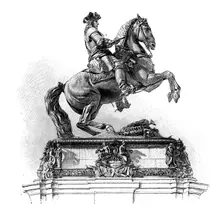 Equestrian statue of Prince Eugene of Savoy, Vienna.Artist: Margaret Jacob