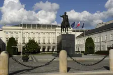 Equestrian statue of Prince Jozef Poniatowski (1763-1813), Presidential Palace, Warsaw, Poland,2013. Creator: LTL