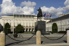 Equestrian statue of Prince Jozef Poniatowski (1763-1813), Presidential Palace, Warsaw, Poland,2013. Creator: LTL