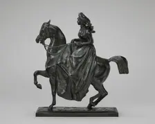 Equestrienne in 1830 Dress, model n.d., cast 1845/1873. Creator: Antoine-Louis Barye