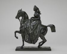 Equestrienne in 1830 Dress, model n.d., cast 1845/1873. Creator: Antoine-Louis Barye