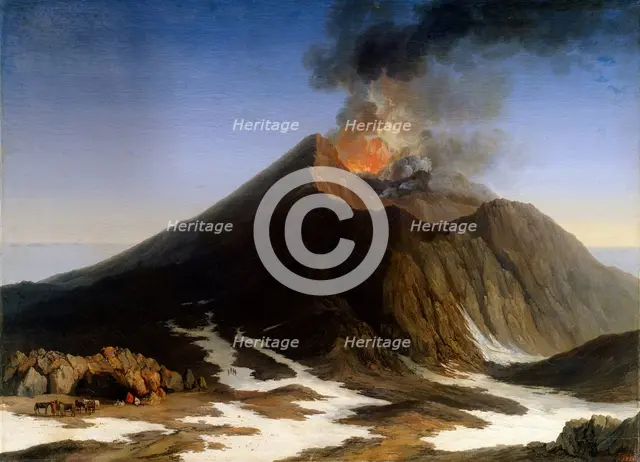 'Eruption of Mount Etna', 18th century.  Artist: Jacob Philip Hackert