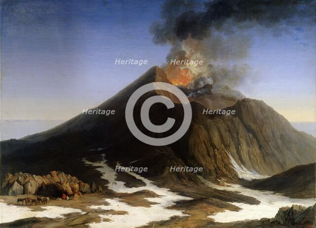 'Eruption of Mount Etna', 18th century.  Artist: Jacob Philip Hackert