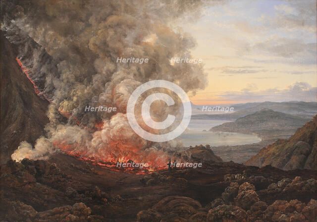 Eruption of the Volcano Vesuvius, 1821. Creator: Johan Christian Dahl.