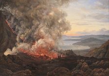 Eruption of the Volcano Vesuvius, 1821. Creator: Johan Christian Dahl