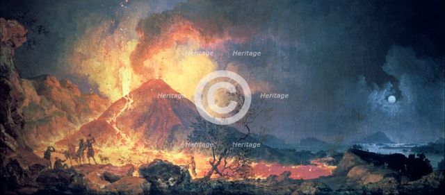 'Eruption of Vesuvius', 1770s.   Artist: Pierre-Jacques Volaire
