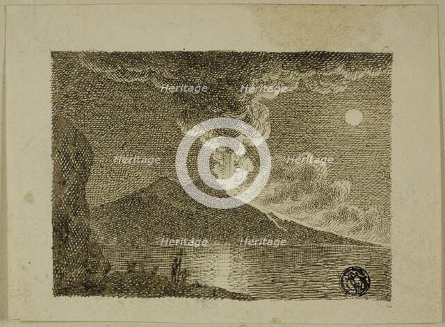 Eruption of Vesuvius, 1800/49. Creator: Robert Bradstreet.