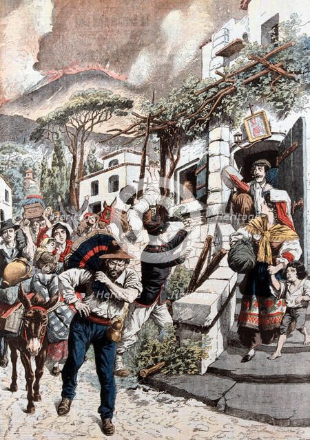 Eruption of Vesuvius, 1906. Artist: Unknown
