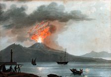 Eruption of Vesuvius, Italy, c1815. Creator: Unknown