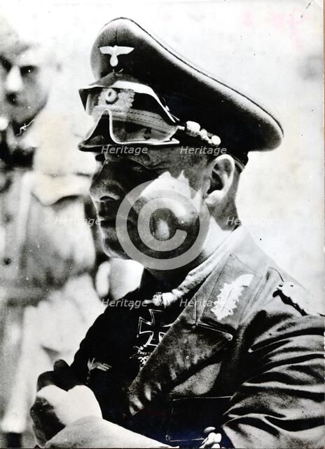 Erwin Rommel, German Field Marshal of World War II, c1940-c1944. Artist: Unknown
