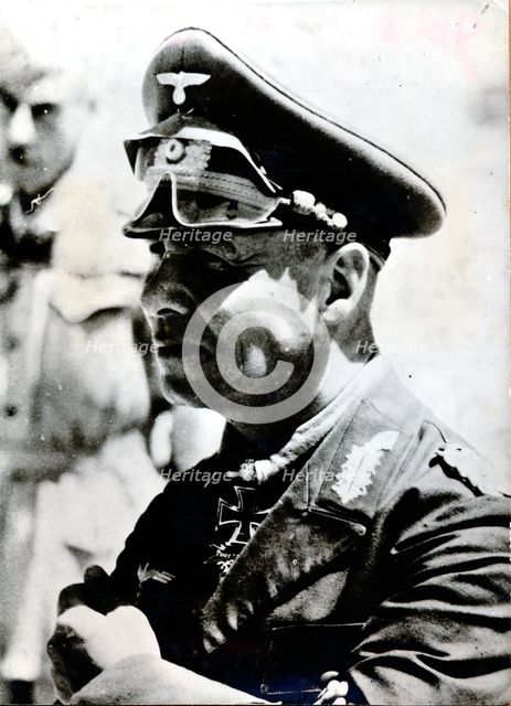 Erwin Rommel, German Field Marshal of World War II, c1940-c1944. Creator: Unknown.