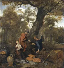Erysichthon Sells His Daughter Mestra, 1660. Artist: Steen, Jan Havicksz (1626-1679)