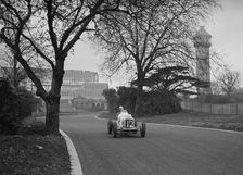 ERA of Arthur Dobson racing at Crystal Palace, London, 1939. Artist: Bill Brunell