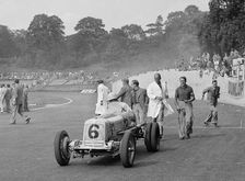 ERA of P Aitken at Crystal Palace, London, 1939. Artist: Bill Brunell