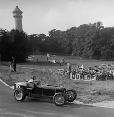 ERA of Raymond Mays racing at Crystal Palace, London, 1939. Artist: Bill Brunell
