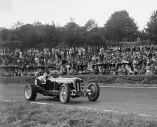ERA of Raymond Mays racing at Crystal Palace, London, 1939. Artist: Bill Brunell