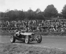 ERA of Raymond Mays racing at Crystal Palace, London, 1939. Artist: Bill Brunell