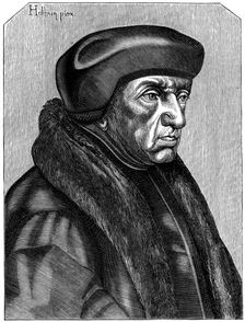Erasmus (1469-1536), Dutch humanist and theologian, 16th century (1849)