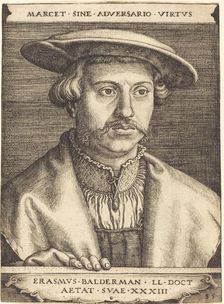 Erasmus Balderman, 1535. Creator: Barthel Beham
