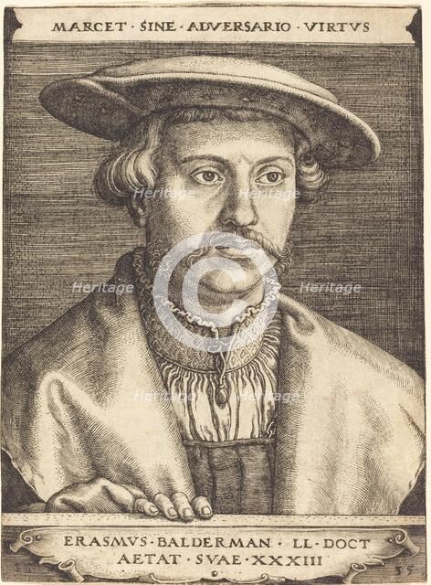 Erasmus Balderman, 1535. Creator: Barthel Beham.