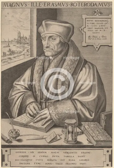 Erasmus of Rotterdam. Creator: Frans Huys.