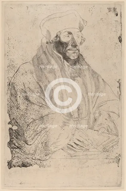 Erasmus of Rotterdam, probably 1626/1641. Creator: Anthony van Dyck.