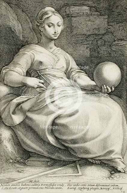 Erato, 1592. Creator: Hendrik Goltzius.