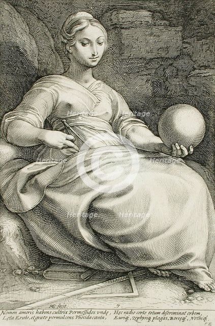 Erato, 1592. Creator: Hendrik Goltzius.