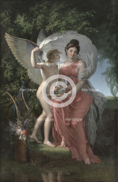 Erato, Muse of Lyrical Poetry, 1800. Creator: Charles Meynier (French, 1768-1832).
