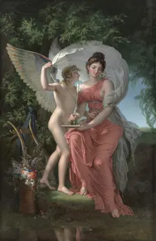 Erato, Muse of Lyrical Poetry, 1800. Creator: Charles Meynier (French, 1768-1832)