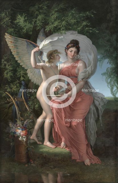 Erato, Muse of Lyrical Poetry, 1800. Creator: Charles Meynier (French, 1768-1832).