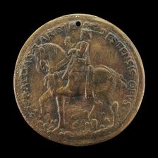 Ercole on Horseback [reverse]. Creator: Baldassare d'Este