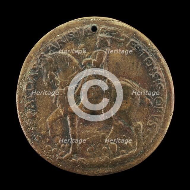 Ercole on Horseback [reverse]. Creator: Baldassare d'Este.