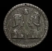 Ercole I d'Este, 1431-1505, Duke of Ferrara, and Eleonora of Aragon, 1450-1493, His Wife 1473, proba Creator: Sperandio Savelli