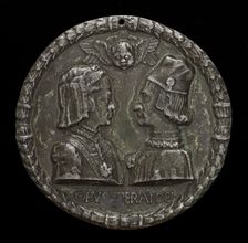 Ercole I d'Este, 1431-1505, Duke of Ferrara, and Eleonora of Aragon, 1450-1493, His Wife 1473, proba Creator: Sperandio Savelli