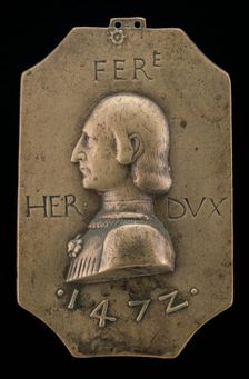 Ercole I d'Este, 1431-1505, Duke of Ferrara, Modena, and Reggio 1471, 1472. Creator: Baldassare d'Este