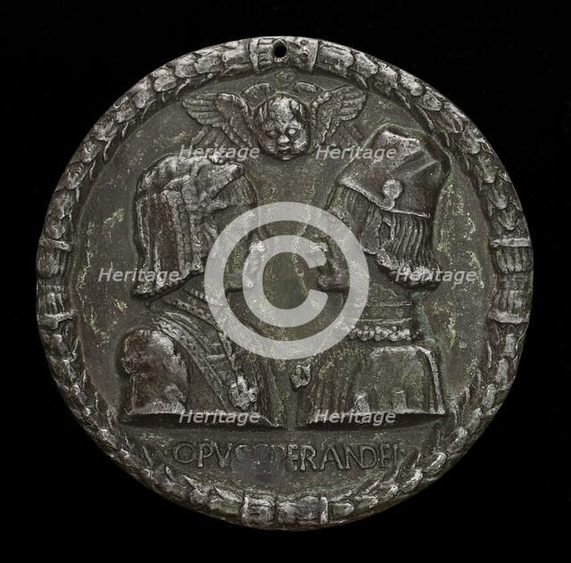 Ercole I d'Este, 1431-1505, Duke of Ferrara, and Eleonora of Aragon, 1450-1493, His Wife 1473, proba Creator: Sperandio Savelli.