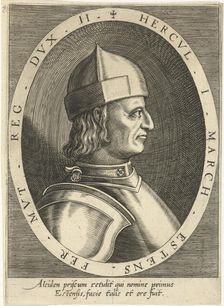 Ercole I d'Este (1431-1505), Duke of Ferrara, ca 1600-1603. Creator: Custos, Dominicus (1560-1612)