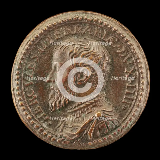 Ercole II d'Este, 1508-1559, 4th Duke of Ferrara 1534, 1534. Creator: Pastorino Pastorini.