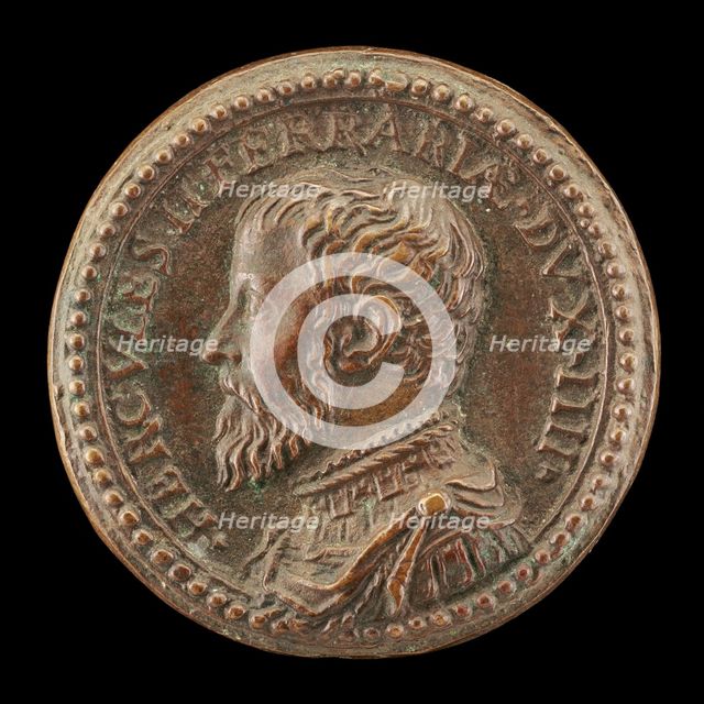 Ercole II d'Este, 1508-1559, 4th Duke of Ferrara 1534, 1534. Creator: Pastorino Pastorini.