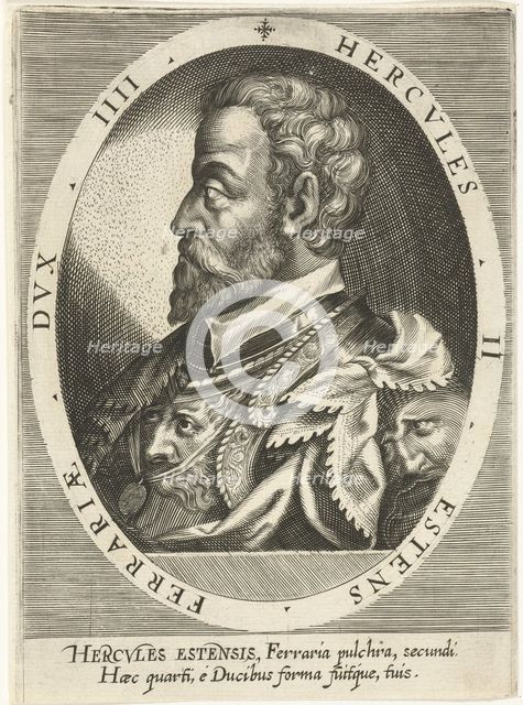 Ercole II d'Este (1508-1559), Duke of Ferrara, Modena and Reggio, ca. 1600. Artist: Custos, Dominicus (1560-1612)