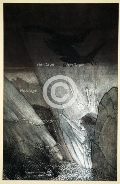'Erda bids thee beware', 1910.  Creator: Arthur Rackham.