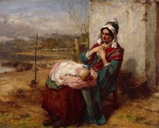 Ere Care Begins, 1865. Creator: Thomas Faed