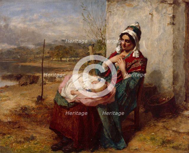Ere Care Begins, 1865. Creator: Thomas Faed.